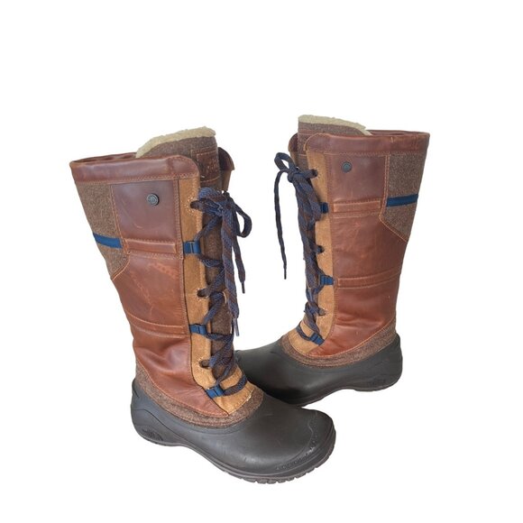 The North Face Insulated Shellista IV Tall Winter Boot W's 10.5 EU 41.5 Tan - Picture 10 of 12